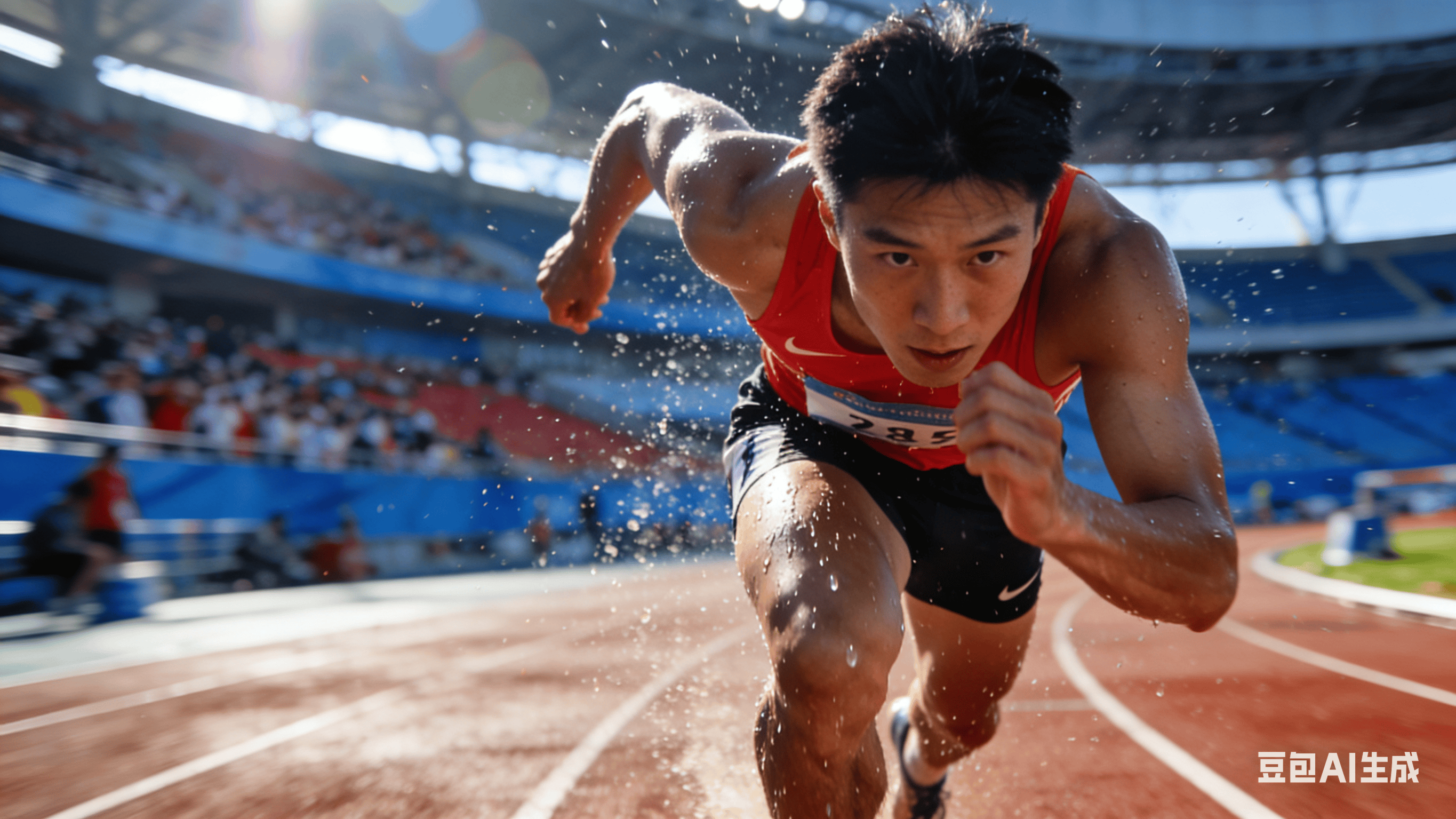 一场比赛中运动员的精彩表现引人注目(一场比赛中运动员的精彩表现引人注目的句子)